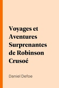 Voyages et Aventures Surprenantes de Robinson Crusoé_cover