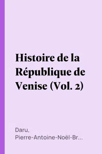 Histoire de la République de Venise_cover