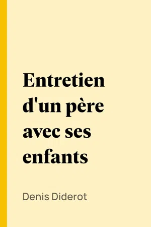 Entretien d'un père avec ses enfants