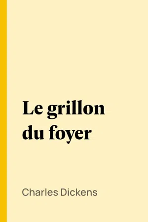 Le grillon du foyer