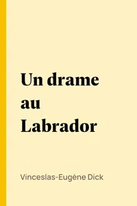 Un drame au Labrador_cover