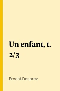 Un enfant, t. 2/3_cover