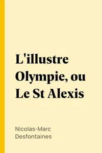 L'illustre Olympie, ou Le St Alexis_cover