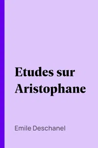 Etudes sur Aristophane_cover