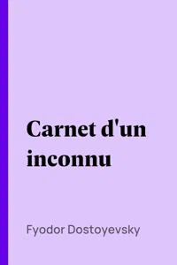 Carnet d'un inconnu_cover