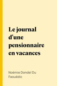 Le journal d'une pensionnaire en vacances_cover