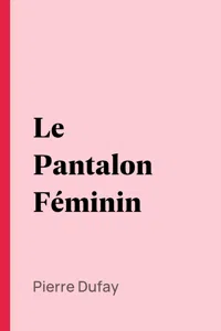 Le Pantalon Féminin_cover
