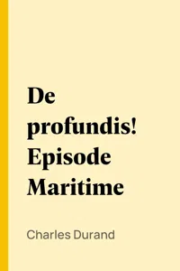 De profundis! Episode Maritime_cover