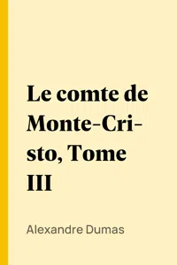 Le comte de Monte-Cristo, Tome III_cover