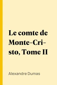 Le comte de Monte-Cristo, Tome II_cover