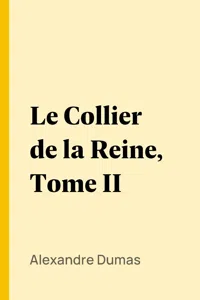 Le Collier de la Reine, Tome II_cover