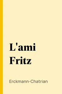 L'ami Fritz_cover