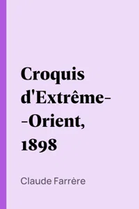 Croquis d'Extrême-Orient, 1898_cover