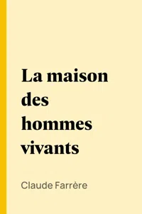 La maison des hommes vivants_cover