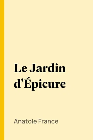 Le Jardin d'Épicure