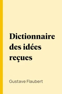 Dictionnaire des idées reçues_cover