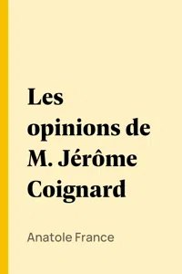 Les opinions de M. Jérôme Coignard_cover