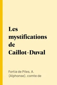 Les mystifications de Caillot-Duval_cover