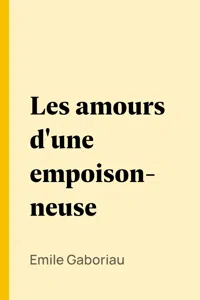 Les amours d'une empoisonneuse_cover