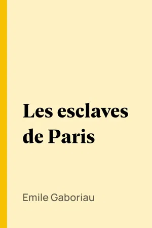 Les esclaves de Paris