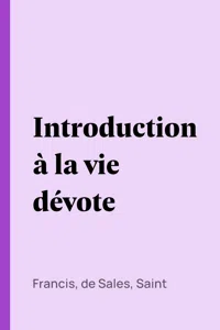 Introduction à la vie dévote_cover