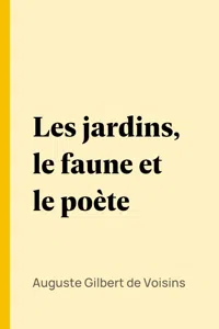 Les jardins, le faune et le poète_cover