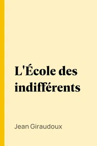 L'École des indifférents_cover