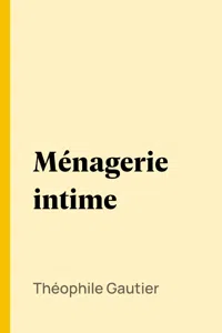 Ménagerie intime_cover