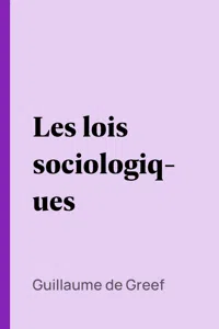 Les lois sociologiques_cover