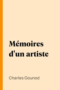 Mémoires d'un artiste_cover