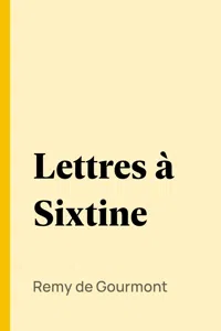 Lettres à Sixtine_cover