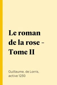 Le roman de la rose - Tome II_cover