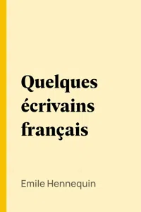 Quelques écrivains français_cover