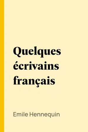 Quelques écrivains français