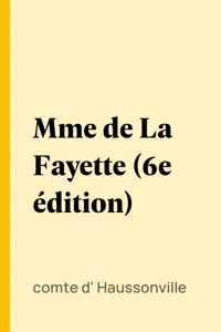 Mme de La Fayette_cover