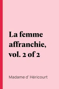 La femme affranchie, vol. 2 of 2_cover