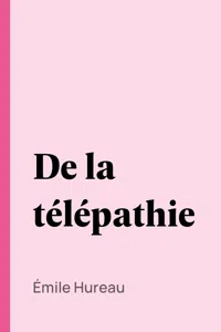 De la télépathie_cover