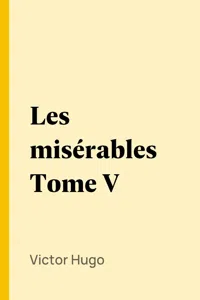 Les misérables Tome V_cover