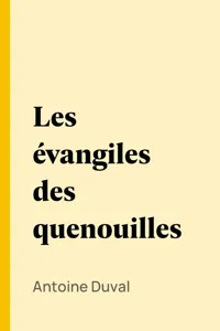 Les évangiles des quenouilles_cover