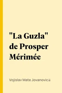 "La Guzla" de Prosper Mérimée_cover