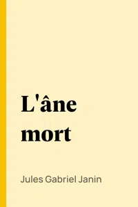 L'âne mort_cover