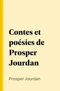 Contes et poésies de Prosper Jourdan_cover