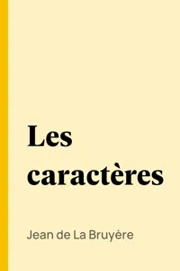 Les caractères_cover