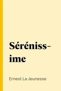 Sérénissime_cover