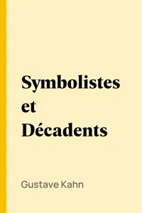 Symbolistes et Décadents_cover