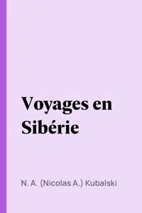 Voyages en Sibérie_cover