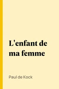 L'enfant de ma femme_cover