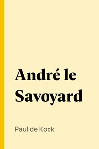 André le Savoyard_cover