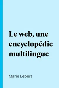 Le web, une encyclopédie multilingue_cover