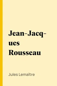 Jean-Jacques Rousseau_cover